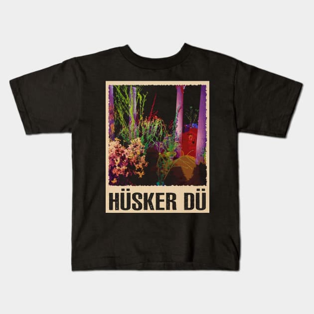 Flip Your Wig Husker Du's Rock Revolution Captured Kids T-Shirt by Insect Exoskeleton